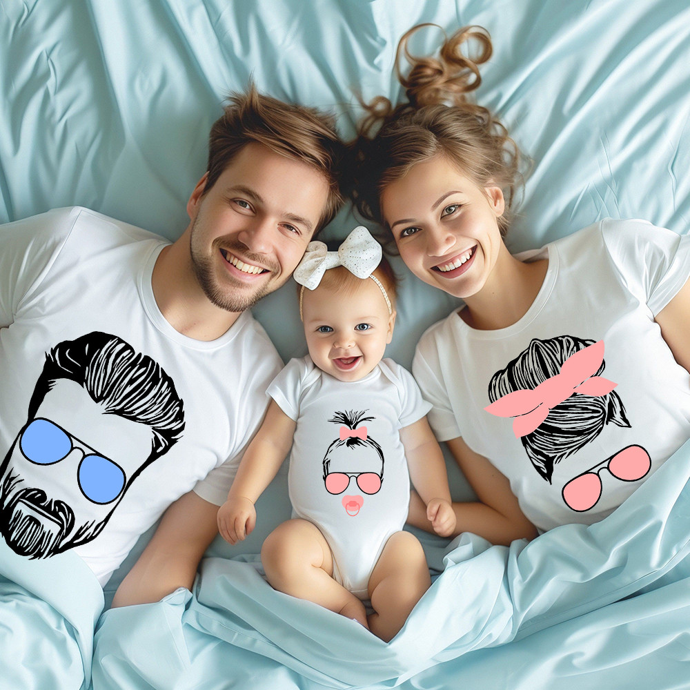 พ่อชีวิตแม่ชีวิตชีวิตเด็กทารกเพศหญิงพิมพ์ครอบครัวจับคู่ทีเสื้อสีขาวทารก ชุดรอมเปอร์ เสื้อผ้า แม่ พ่อลูกสาวลูกชายเสื้อทีเด็กเสื้อยืดฤดูร้อนเสื้