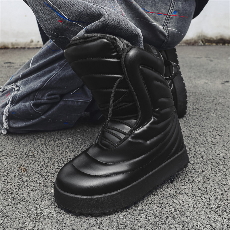 รองเท้าผู้ชายใหม่รองเท้าสบายๆกลางแจ้ง Niche High-Top แฟชั่นรองเท้าผ้าใบกีฬา Street Plaster รองเท้า