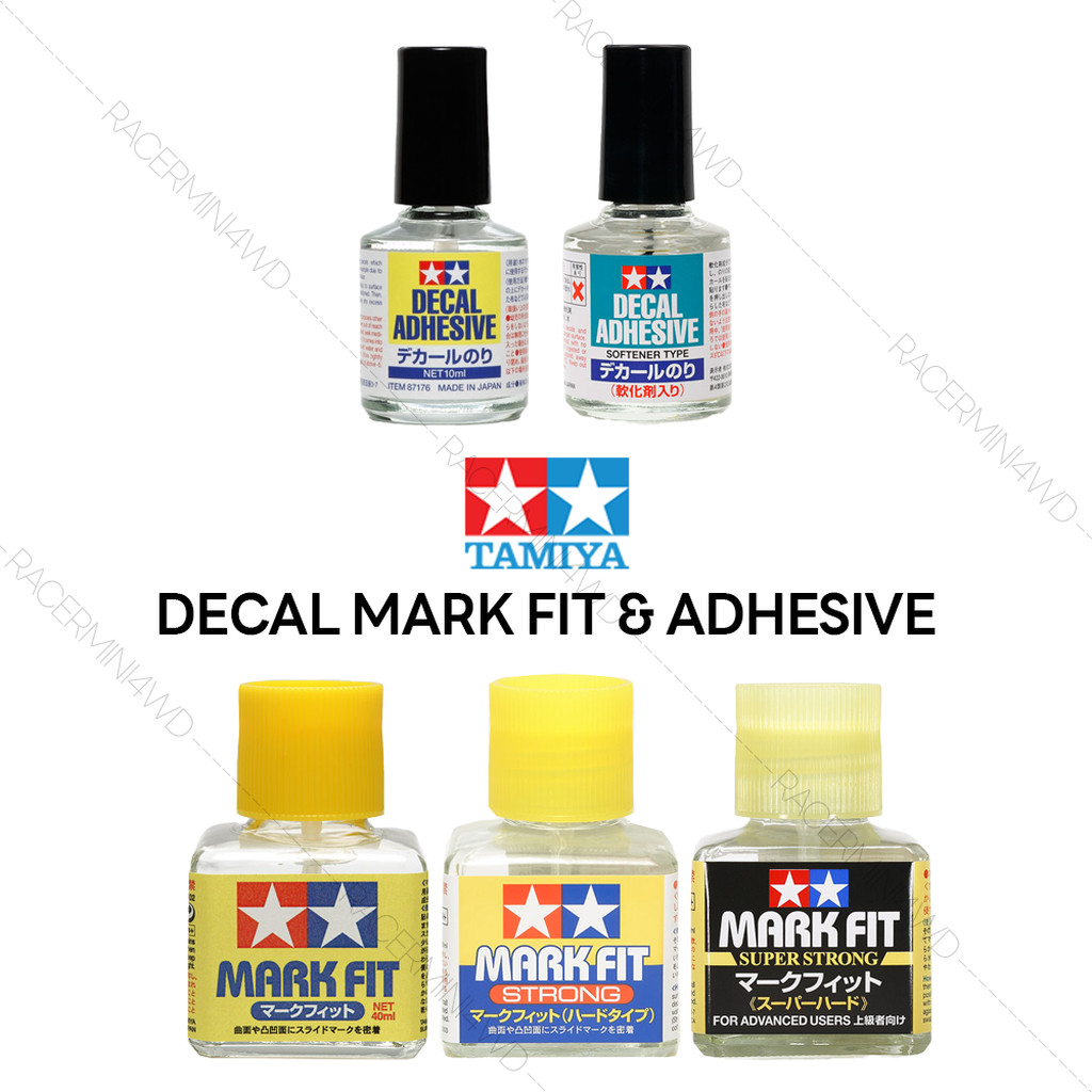 TAMIYA Decal Mark Fit & Adhesive น้ำยาและกาวติดดีคอล 87102 87135 87176 87193 87205
