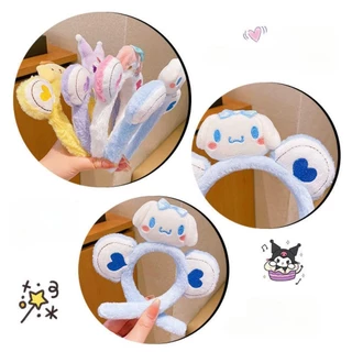 (จัดส่งจากประเทศไทย) แฟชั่น การ์ตูน Plush Hairband สําหรับผู้หญิงเด็ก Face Wash ห่วงผม Headdress