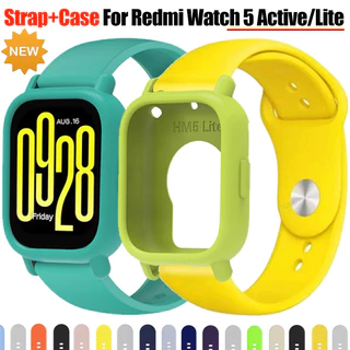 สายรัดซิลิโคนอ่อนนุ่ม + สําหรับ Redmi Watch 5 Active TPU Protector ฝาครอบกีฬาคุณภาพสูง Xiaomi Redmi Watch5 Lite สร้อยข้อมืออุปกรณ์เสริม