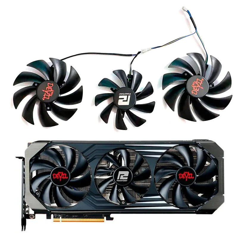 ใหม่สําหรับ POWERCOLOR Radeon RX6700XT 6750 6750XT 6800XT 6900XT 6950XT Red Devil OC กราฟิกการ์ดเปลี
