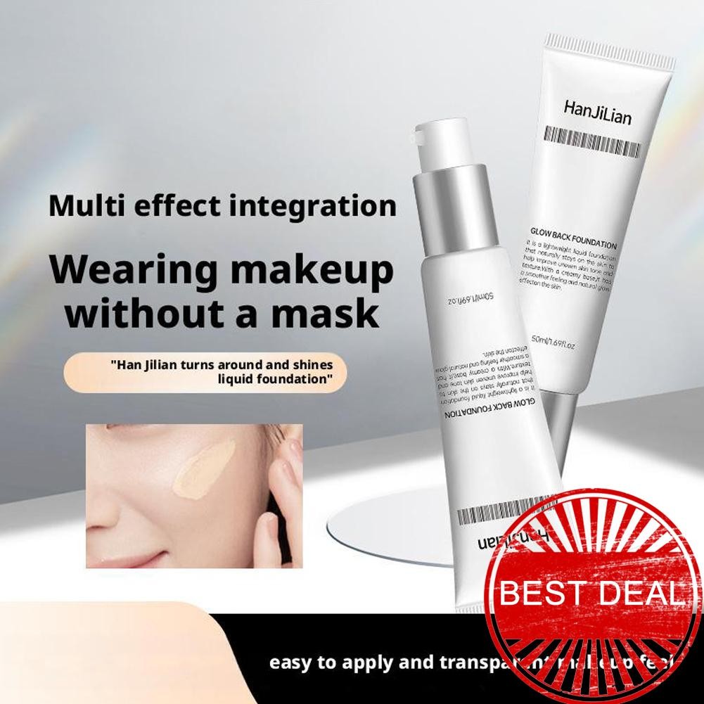 Suyan Back Cream Luminous Foundation Liquid Plain Cream หกคอนซีลเลอร์ 50g Foundation Liquid -in M4n6