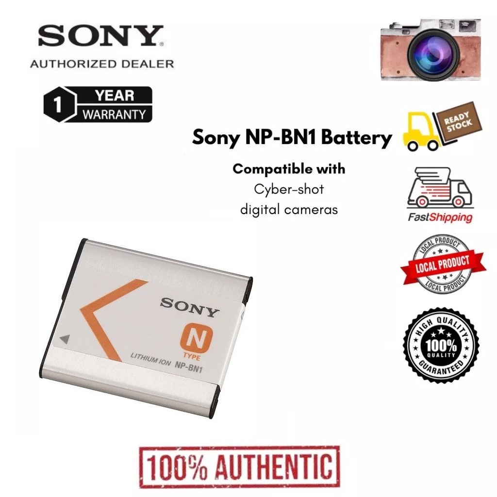 Sony NP-BN1 แบตเตอรี่กล้อง  สําหรับ Sony DSC-W310 W510 W520 W610 W630 W690 NP BN1 CNP120