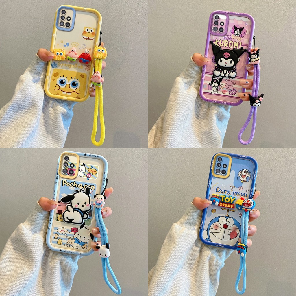 การ์ตูนตุ๊กตาการ์ตูนของเล่น Samsung A51 Samsung A71 การ์ตูน TPU เคสโทรศัพท์ซิลิโคนอ่อนนุ่ม PQG2
