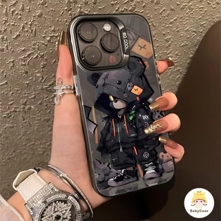 เทรนด์แฟชั่นเย็นหมีอ่อนนุ่ม เคสไอโฟน11 13 16 15 17 12 14 Pro Max 7Plus 16Plus 8Plus XR 7 8 16 14 15Plus X XS Max SE 2020