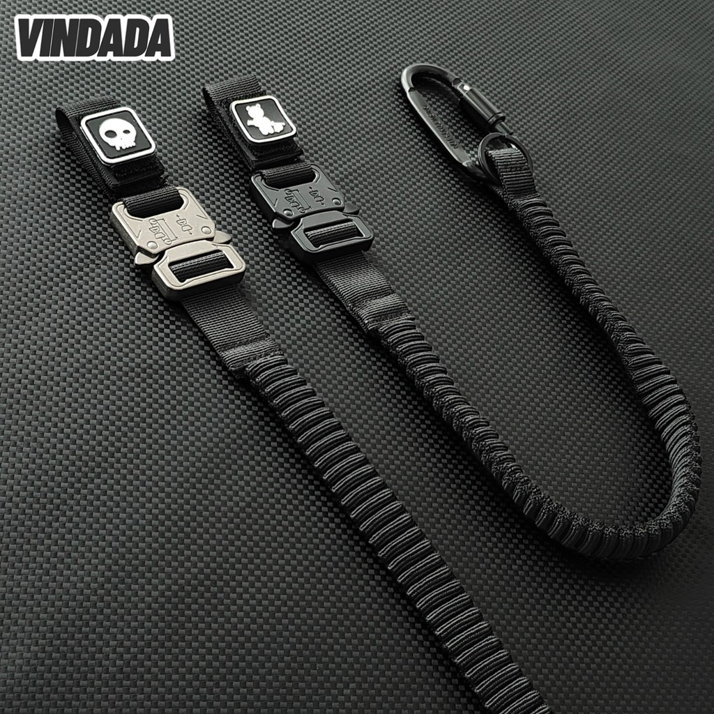 Functional Tool Lanyard Anti-Lost Anti-Lost Hook กระเป๋าเป้สะพายหลัง Overalls เชือกเส้นเล็กตกแต่ง สายคล้อง edc สไตล์ Techwear