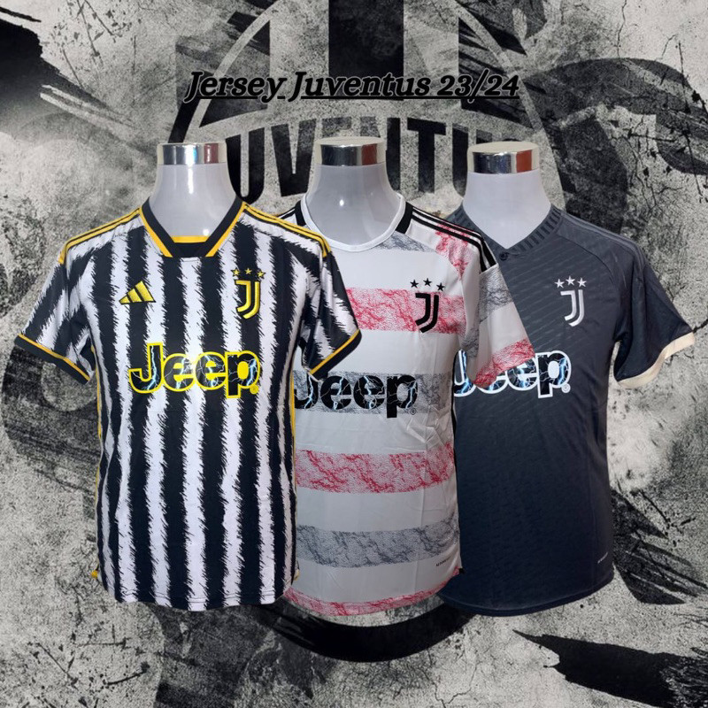 เสื้อบอล Juventus แบบ Home, Away, Third Kit สำหรับปี 2023-2024 ของแท้สำหรับแฟนบอล