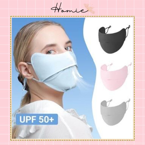 หน้ากากป้องกันรังสียูวี แฟชั่น unisex UPF50+ หน้ากากแก้มกันแดด_KT2