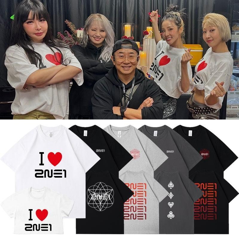 2NE1 WELCOME BACK Concert World Tour TSHIRT Sandara Park Park Bom CL Minzy Same T-shirt UNISEX S-5XL