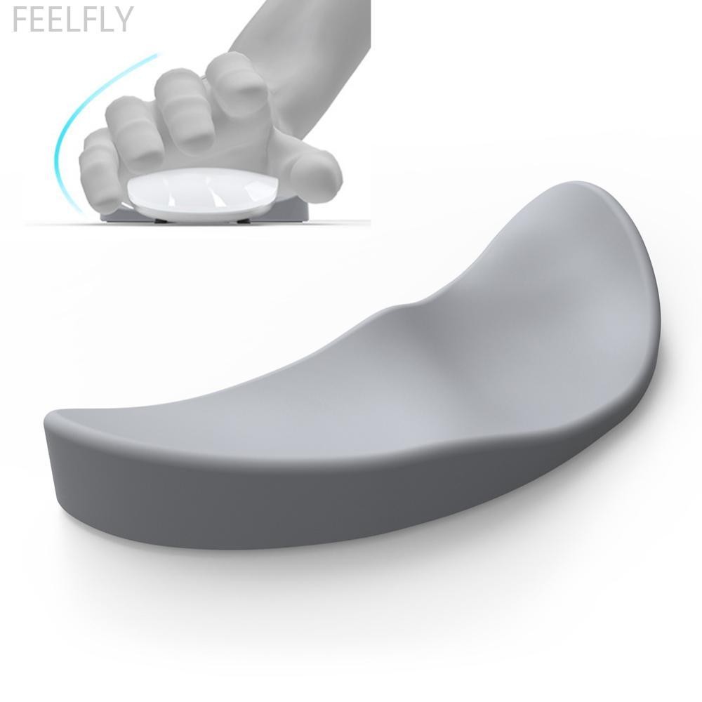 Feelfly ซ้าย/ขวามือ Ergonomic Mouse Pad สายรัดข้อมือซิลิคอนเจลลื่น Streamline สายรัดข้อมือสนับสนุนสํ