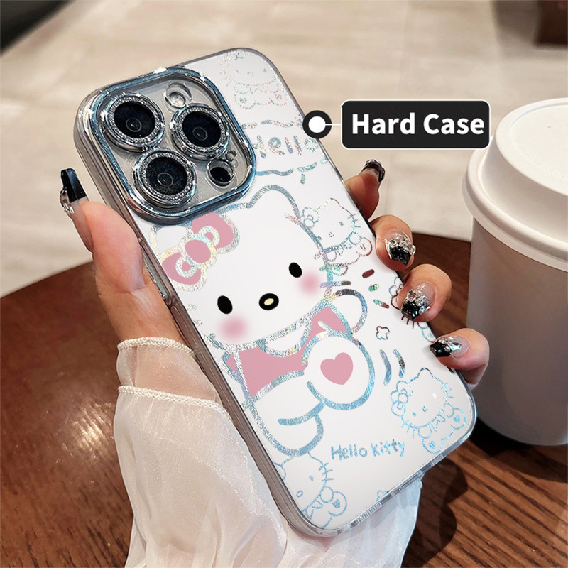 จัดส่งทันที เคสไอโฟน11 13 14 15 16 Pro Max Cute Hello Kitty กันกระแทก Hard Case For iPhone 13PM,16PM,15PM,14PM,12PM