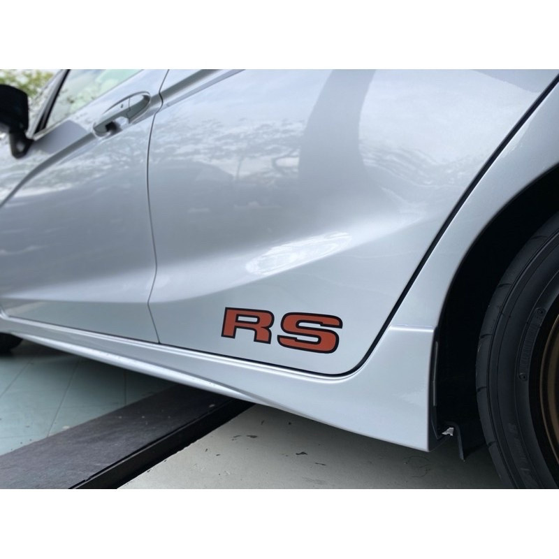 S1404 สติ๊กเกอร์ 2 ชิ้น RS JDM HONDA JAZZ / FIT GK RS