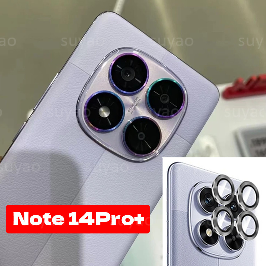 สําหรับRedmiหมายเหตุ15 14 Pro 13 5G 4G 2025 Eagle Eyeกล้องเลนส์ฟิล์มHDโค้งNote14 Note14Pro Note15Pro + Note13Pro + กระจกนิรภัยโลหะแหวนPro Protectorsหน้าจอ ราคา ถูกที่สุด ดีลบีเคเค