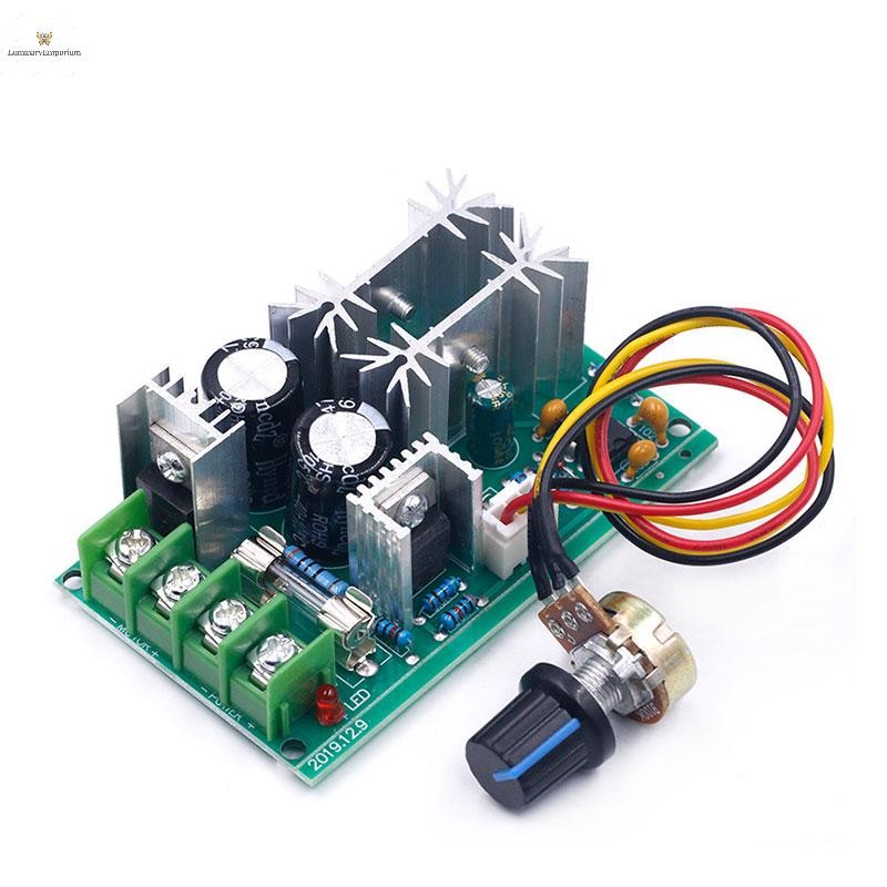 COD 10-60V Motor Speed Control Regulator PWM Motor Speed Controller 20A ใหม่