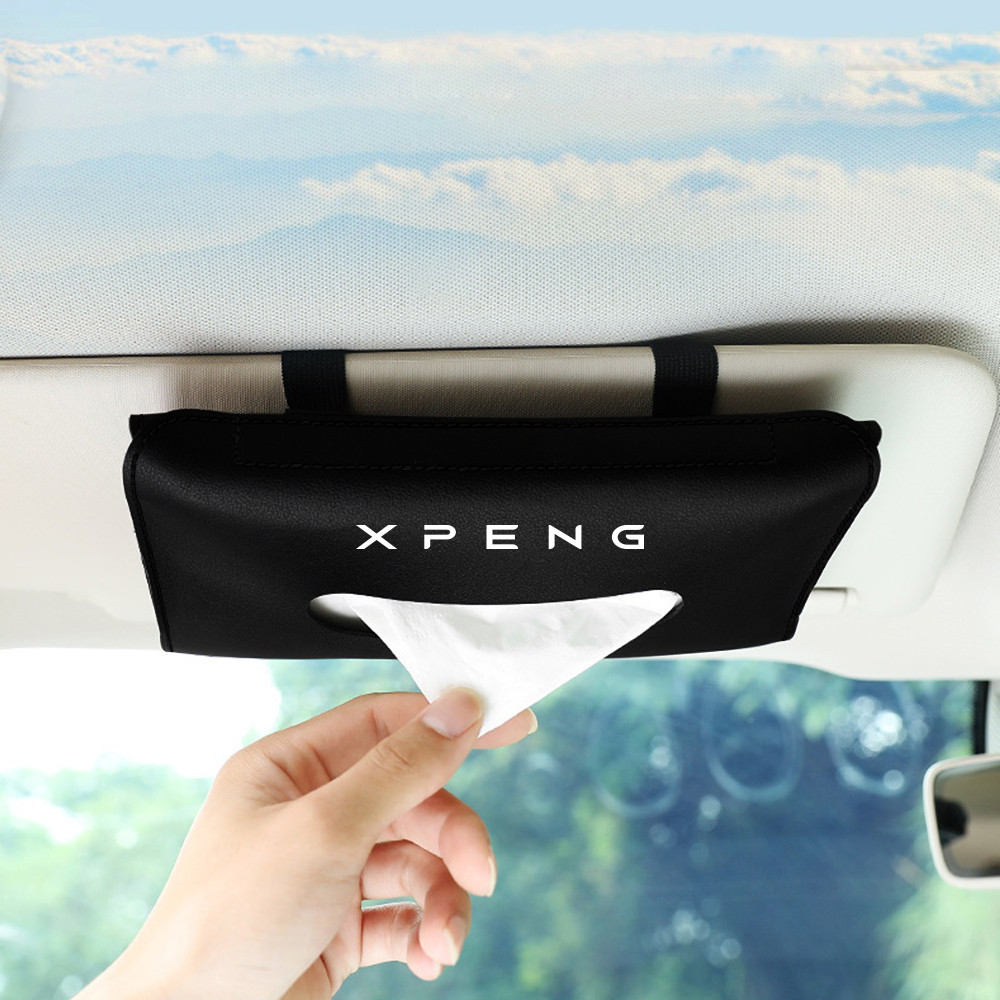 รถ Sun Visor แขวนกล่องกระดาษทิชชูอุปกรณ์เสริมสําหรับ Xpeng Xiaopeng G9 G3 P7 N5 F30 P5 X2 G3i H93 Be