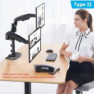 (มีของพร้อมส่ง) Monitor Arm Reinforcement Plate (แผ่นรองขาจอแบบหนีบกับโต๊ะ)เหล็กเสริม Monitor Mount Plate สำหรับ