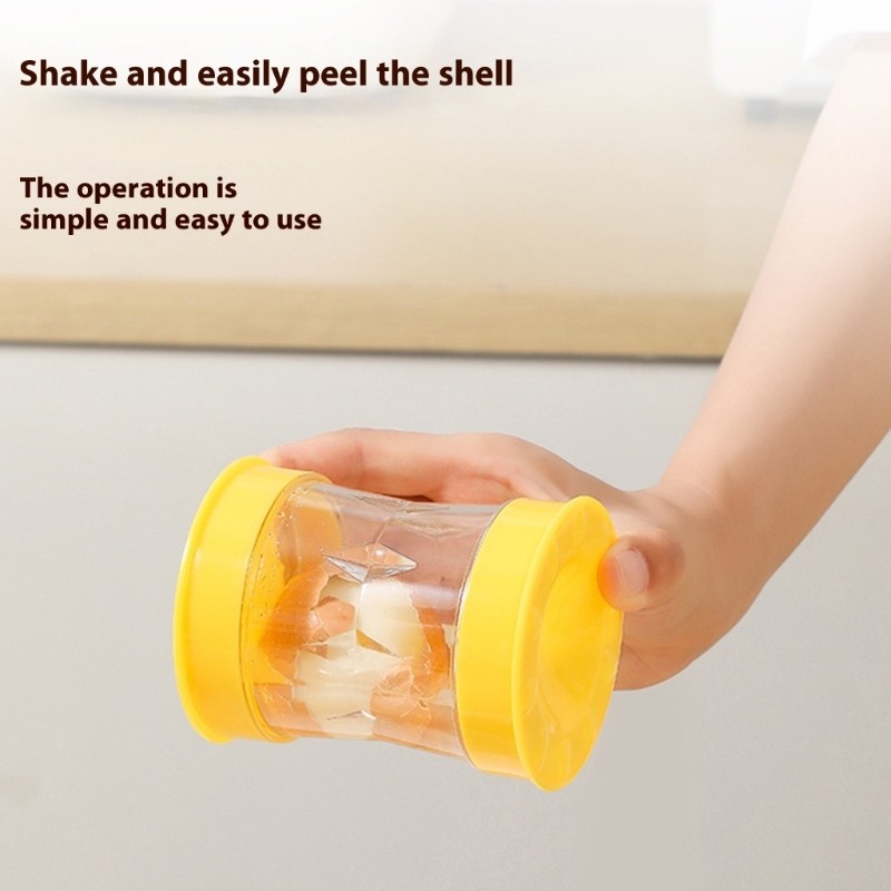 Cc Kitchen Eggs Peeler Gadget ในตัว Piercer Quick Shell Removal ทําอาหาร Deviled Eggs and Snacks Egg