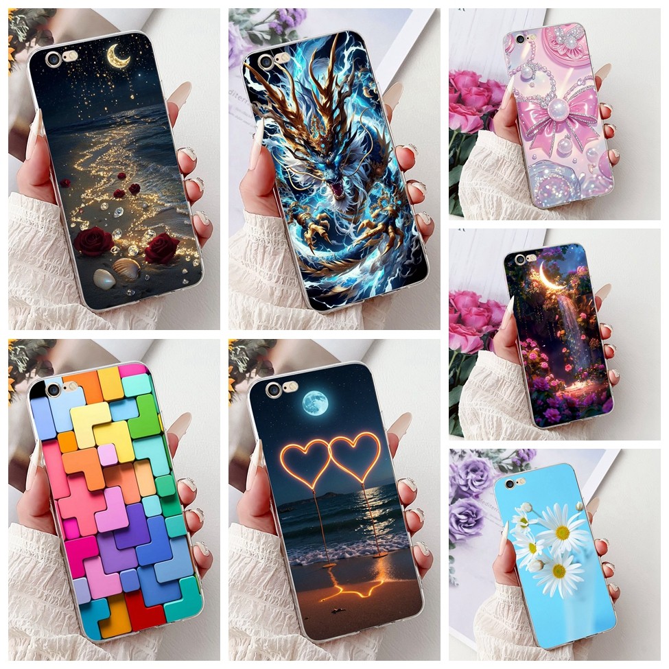 Clear สําหรับ iPhone 6 Plus A1524 สําหรับ iPhone 6s Plus กรณี A1687 ผีเสื้อหรูหรา Love แฟชั่นดอกไม้ 