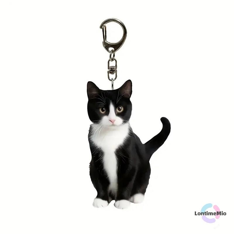 LontimeMio] ผู้หญิงน่ารักอะคริลิค Key Chains น่ารักสีขาวจี้เด็กตลกพวงกุญแจสาวกระเป๋านักเรียนเครื่องประดับใหม่