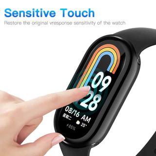 กรณี TPU อ่อนด้วยฟิล์มสำหรับ for Xiaomi Mi Band 9 NFC อุปกรณ์ปกป้องหน้าจอสำหรับ for Smartwatch Xiaomi Smart Band 9