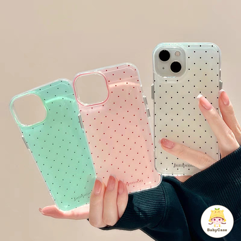 เคสไอโฟน 16 13 สำหรับ iPhone 17 11 15 16 13 14 12 Pro Max 15Plus 16Plus 14Plus ความสดใหม่สีสันสดใสจุดเล็ก ๆ