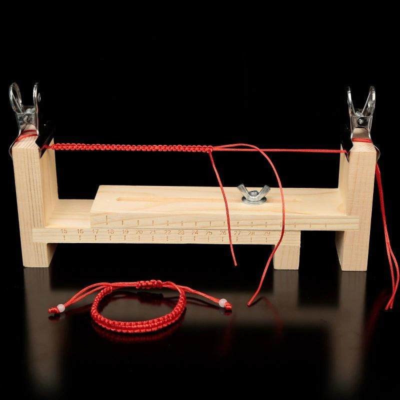 FASH ไม้ Paracord Jig, ปรับความยาว Paracord Jig Bracelet Maker DIY ถักมือสร้อยข้อมือสร้อยคอ REXX