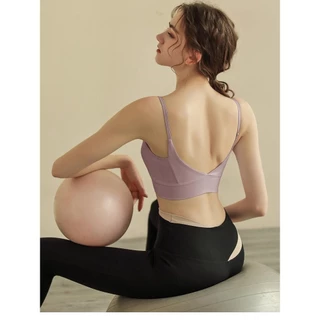 SHQX LuxeFit Sports Bra Tank - Stylish & Supportive - Shock Absorbing Gym Top - Design ถ้วยรวม เพื่อเสริมรูปร่าง บราโยคะสำหรับฟิตเนส