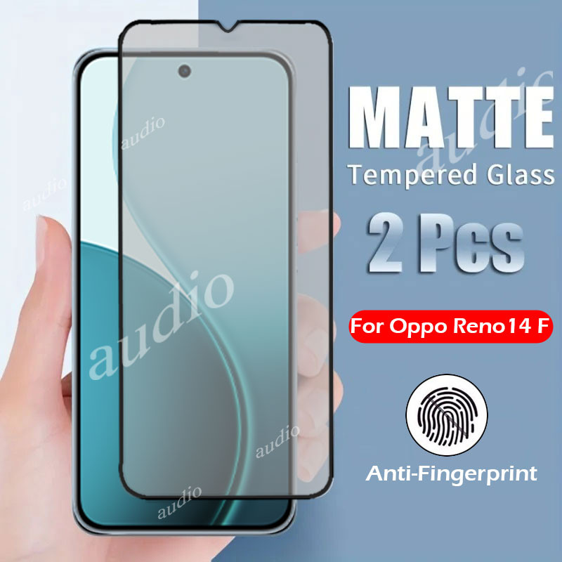OPPO Reno14 F 5Gคลุมทั้งหมดMatteกระจกนิรภัยสําหรับOppo Reno 14F 14 F Reno14F 5G Anti-Fingerprint Mat
