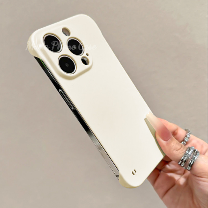 เคสสำหรับไอโฟน 7/8PLUS X/XR/XS PROMAX 11 12MINI 13 14 15PRO 16promax ไร้ขอบ ลดความรู้สึกเครื่องเปลือย น้ำหนักเบาและบาง