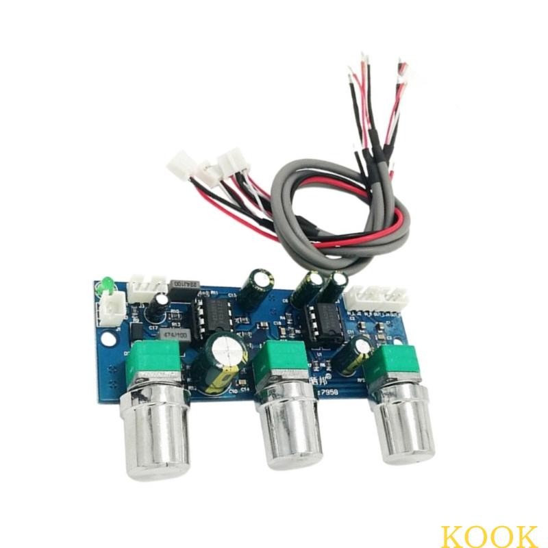 KOOK NE5532 2 1CH Preamp Module Passive Tone Control และ Subwoofer Filter Circuit