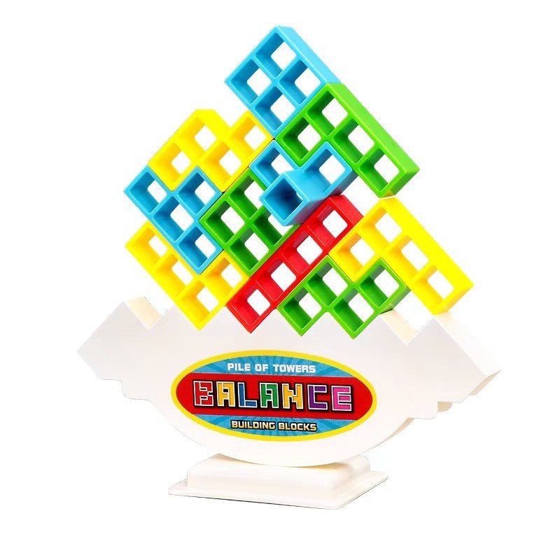 ของเล่นเกมสมดุล เกมกระดานปาร์ตี้ Tetris Block