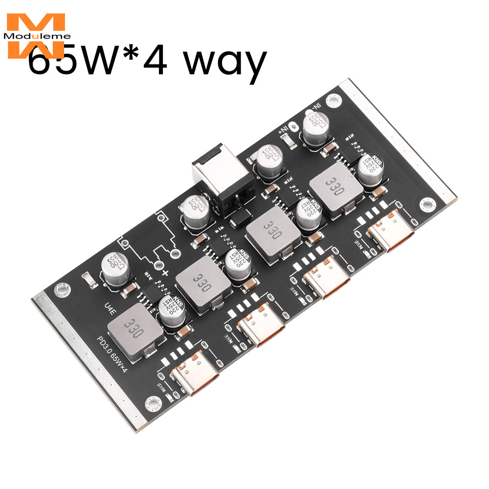 4-Way PD65W Fast CHARGING โมดูล Type-C อินเทอร์เฟซสนับสนุน PD3.0/2.0 QC3.0/2.0 FCP AFC Fast CHARGING