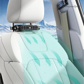  Car Headrest Cooling Air Fan 3 Speeds Adjustable Car Interior Rear Headrest Fan Cooler USB Powered Car Seat Cooling Fan for Front Rear Seat Passenger [Warmfamilyou.my]