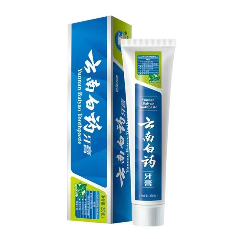 ยาสีฟันยูนนาน Baiyao 230g Mint 215g Spearmint สวัสดิการป้องกันแรงงาน 6xx