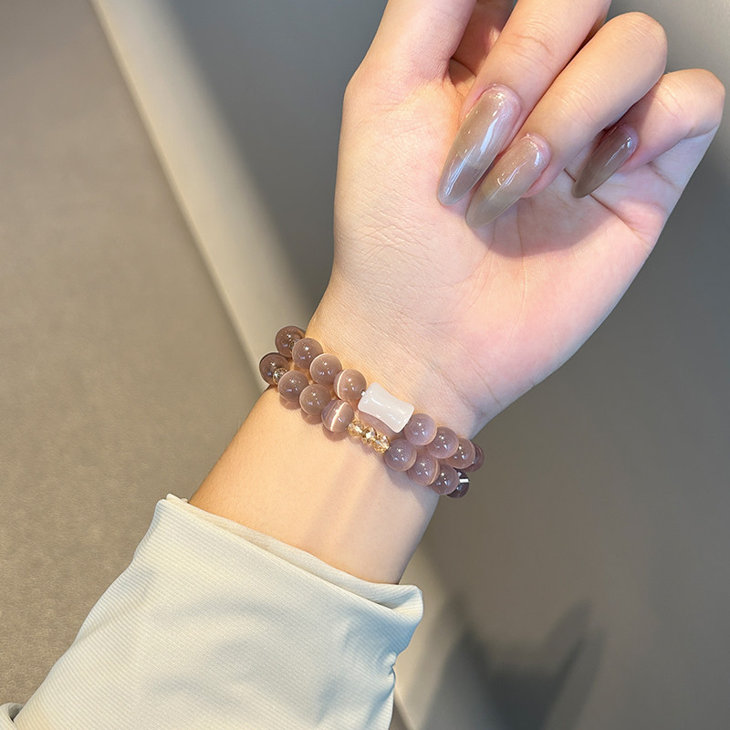 สายรัดข้อมือลายตาแมวแบบยืดหยุ่นสุดหรูสำหรับ Xiaomi Mi รูปที่ 4