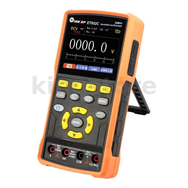 ET852C Dual Channel Oscilloscope Multimeter 50MHz Bandwidth 200MSa Per Second Sampling Rate 3 in 1 D