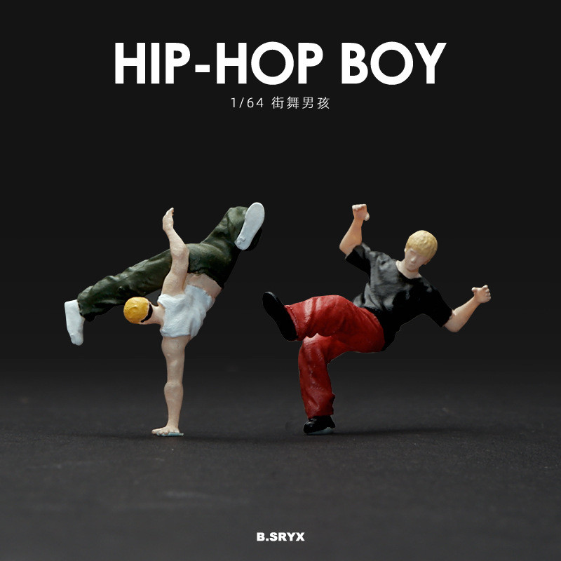 1: 64 Scale Street Dance Series คุณภาพสูง Miniature รุ่นทรายตารางเครื่องประดับเรซิ่น Miniature ตุ๊กตาสามมิติที่มีสีสัน Villain