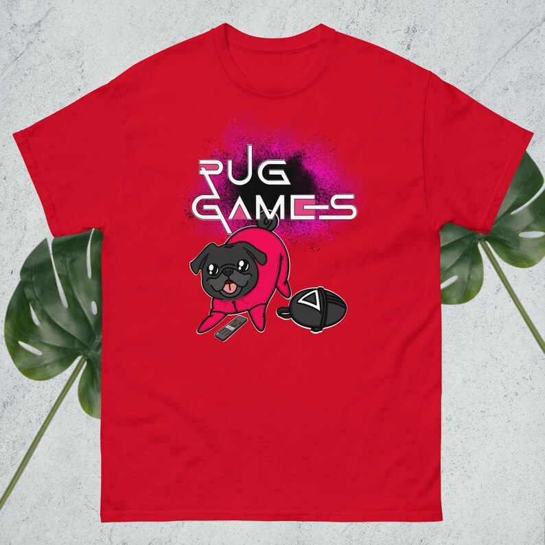 Squid Game 3 Thief Black Pug เสื้อล้อเลียน เกมสุนัขแสนสนุก เสื้อยืดล้อเลียน