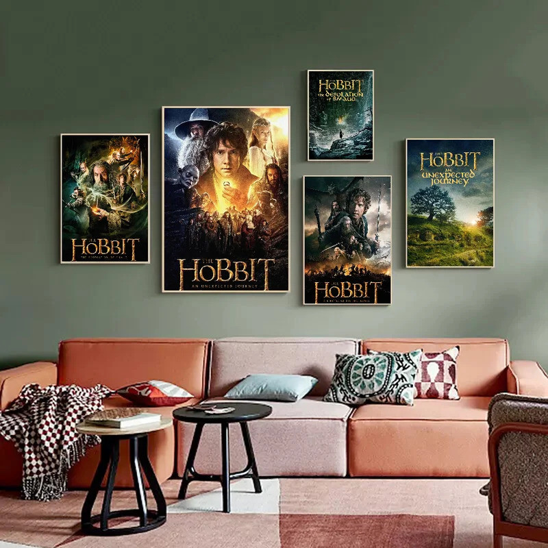 Hobbit Part Self-Adhesive Art โปสเตอร์สติกเกอร์กระดาษกันน้ํา Coffee House Bar โปสเตอร์สติ๊กเกอร์ติดผ