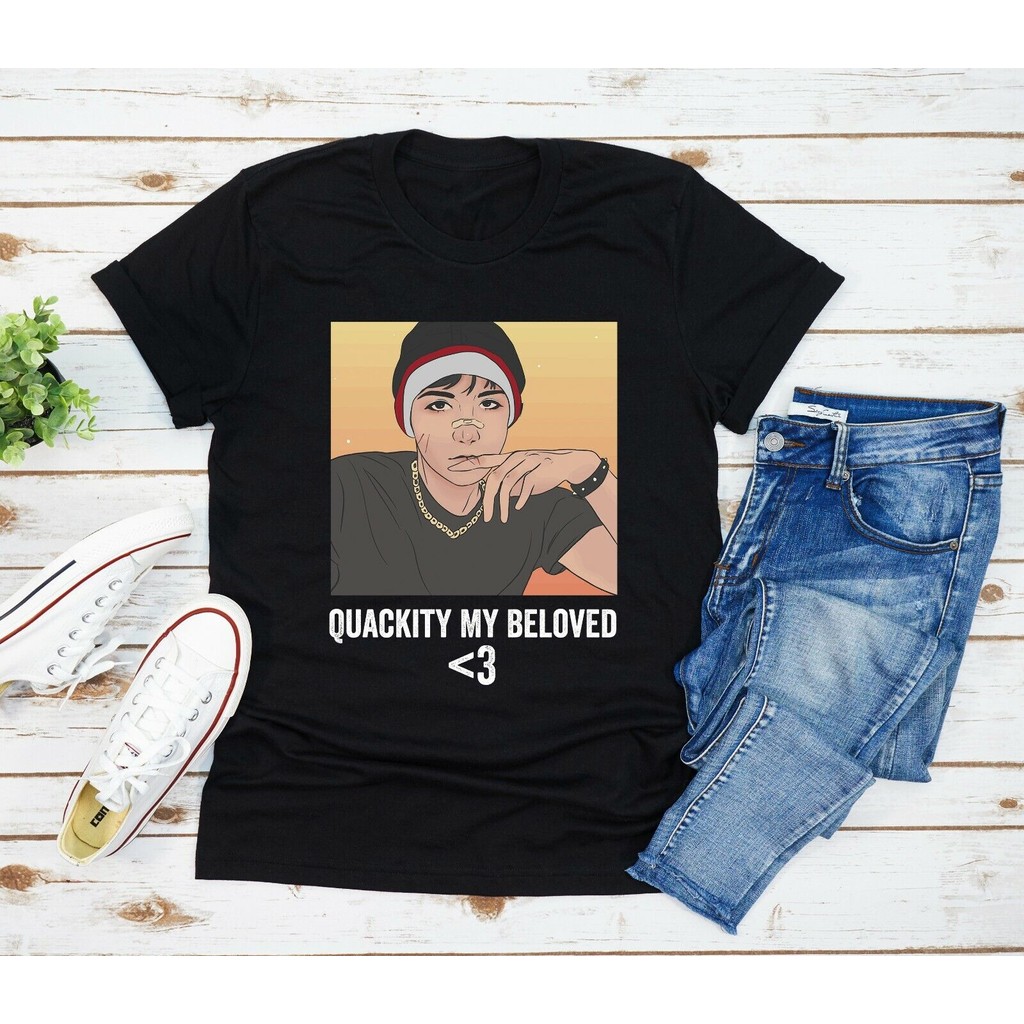 Quackity My Beloved T-Shirt Fan Gamer Tee Unisex mens Men