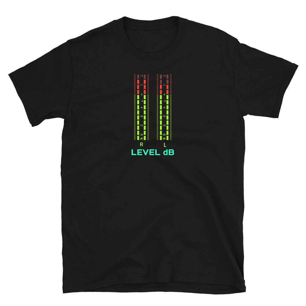 Vu Meter Hi-Fi Audio Vintage Stereo Music Retro Sound เสื้อยืด