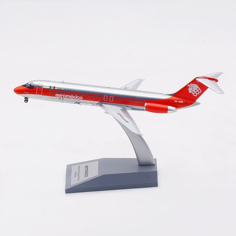 Inflight 1: 200 การบินเม็กซิกัน Wheat Road DC-9-30 XA-AME โมเดลเครื่องบินโลหะผสม