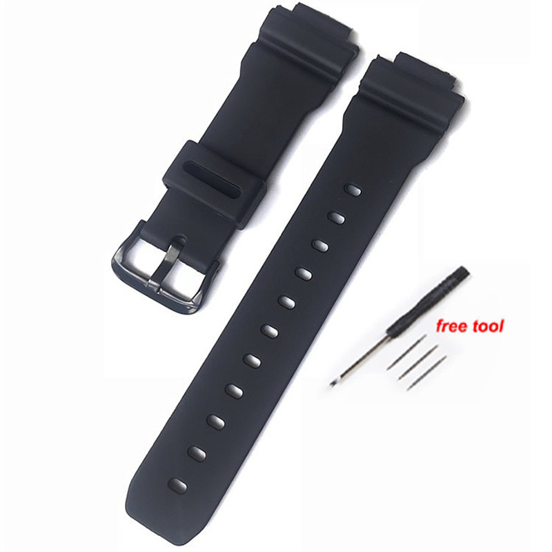 16 มม.สายนาฬิกาสําหรับ G-shock GA2100 GA-110 100 120 GW-M5610 GW-M5610 DW-5600 5610 DW-6900 9052 เปลี่ยนนาฬิกาสปอร์ต