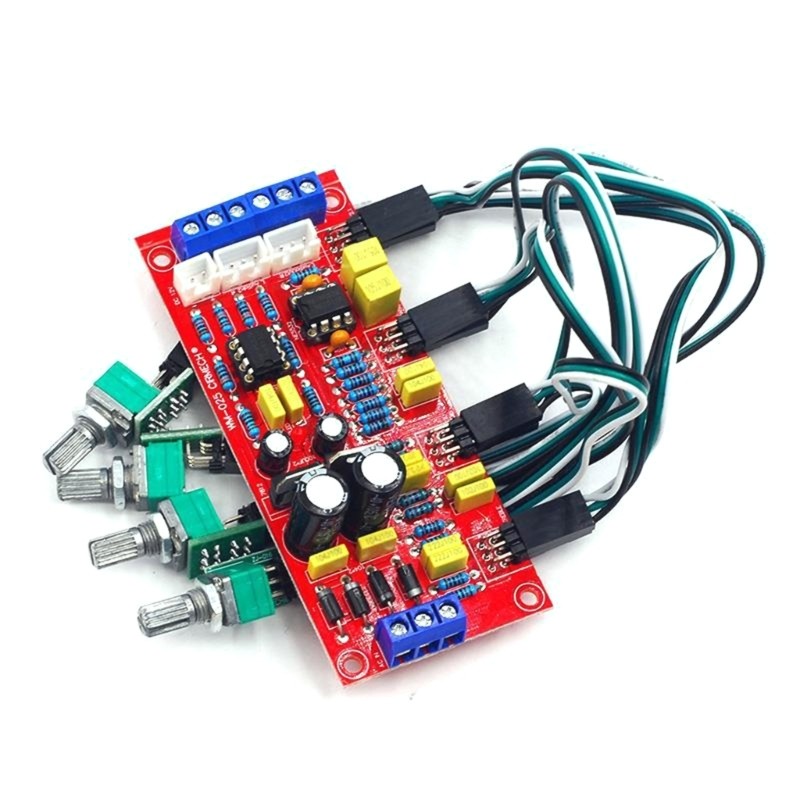 QUU Tone Control Board NE5532 Tone Preamp Module Preamplifier Featuring Adjustable