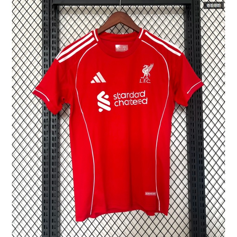 Fan 2526 Liverpool home เสื้อเจอร์ซีย์แขนสั้นคุณภาพสูง AAA+