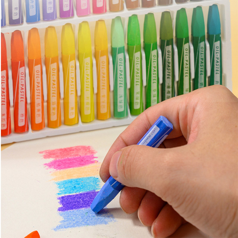 ดินสอสีน้ำมัน 12/24/36 สี Oil Pastels พาสสีน้ำมัน ดินสอสีสำหรับผู้เริ่มต้น ของขวัญสำหรับเด็ก