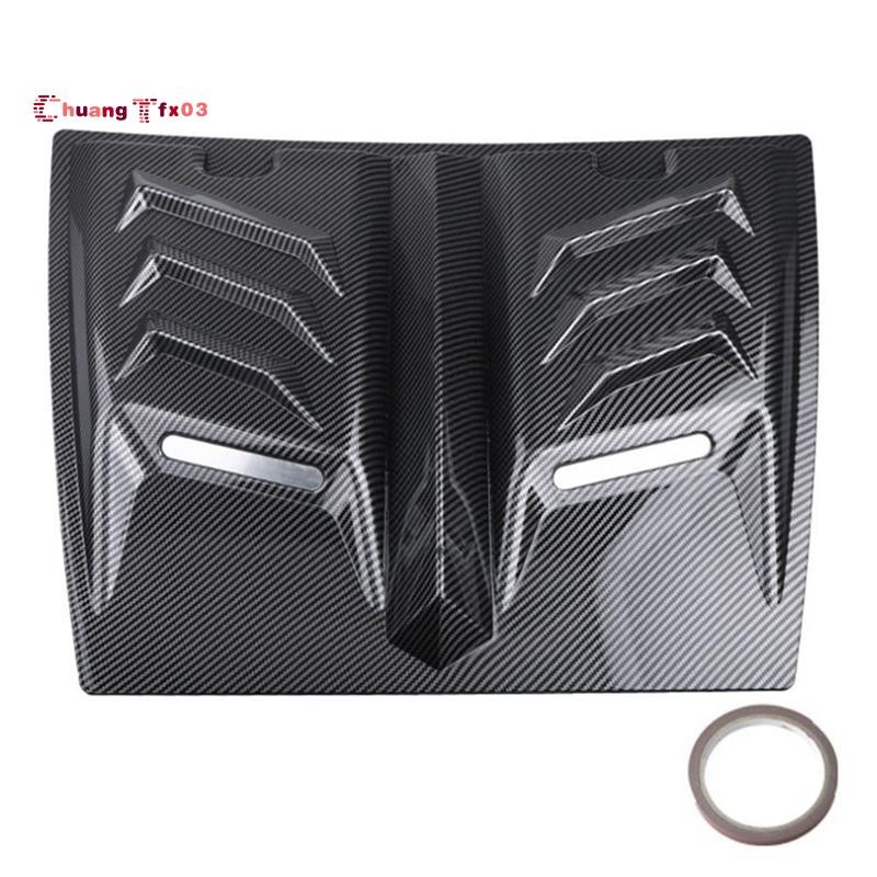 Chuangtfx031 ชิ้นรถ Air Flow Intake Hood Scoop Vent Bonnet ฝาครอบตกแต่ง Center ด้านข้าง Air Outlet Hood Universal A