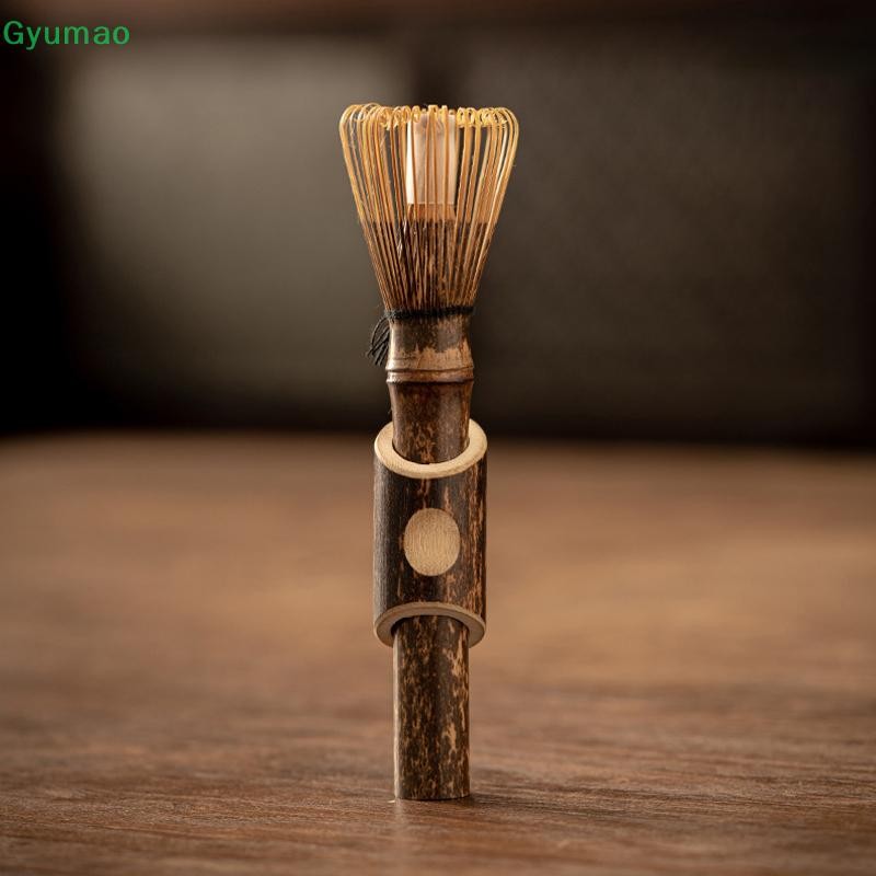 [Gyu] Matcha Whisk พร้อมเครื่องมือแปรงมัทฉะด้ามยาวอุปกรณ์เสริมพิธีชงชามัทฉะสไตล์ญี่ปุ่น Handcurled Bamboo Tea Whisk TH - รูปที่ 3