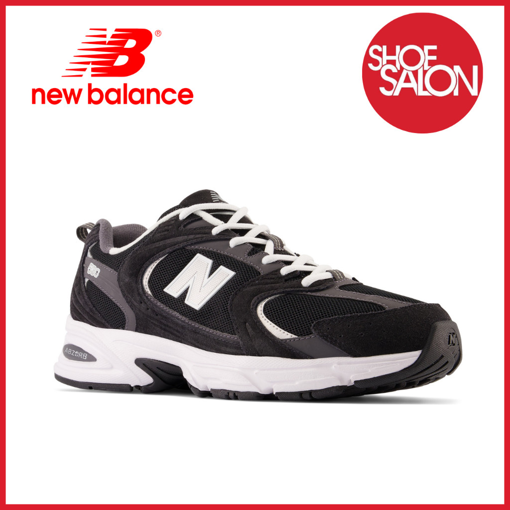 รองเท้า New Balance MR530 สำหรับทุกเพศ สีดำ/เงินเมทัลลิก MR530CC U9WS